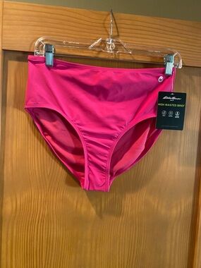 Women’s Hot Pink  High Waisted Brief Swimsuit Bottom NWT Size M